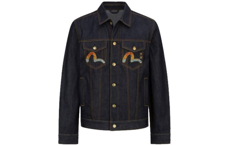 [Year of the Tiger Edition] EVISU SS22  Denim Jacket with Tiger Embroidery Blue 2ESHTM2DJ799XXCT 圖 3