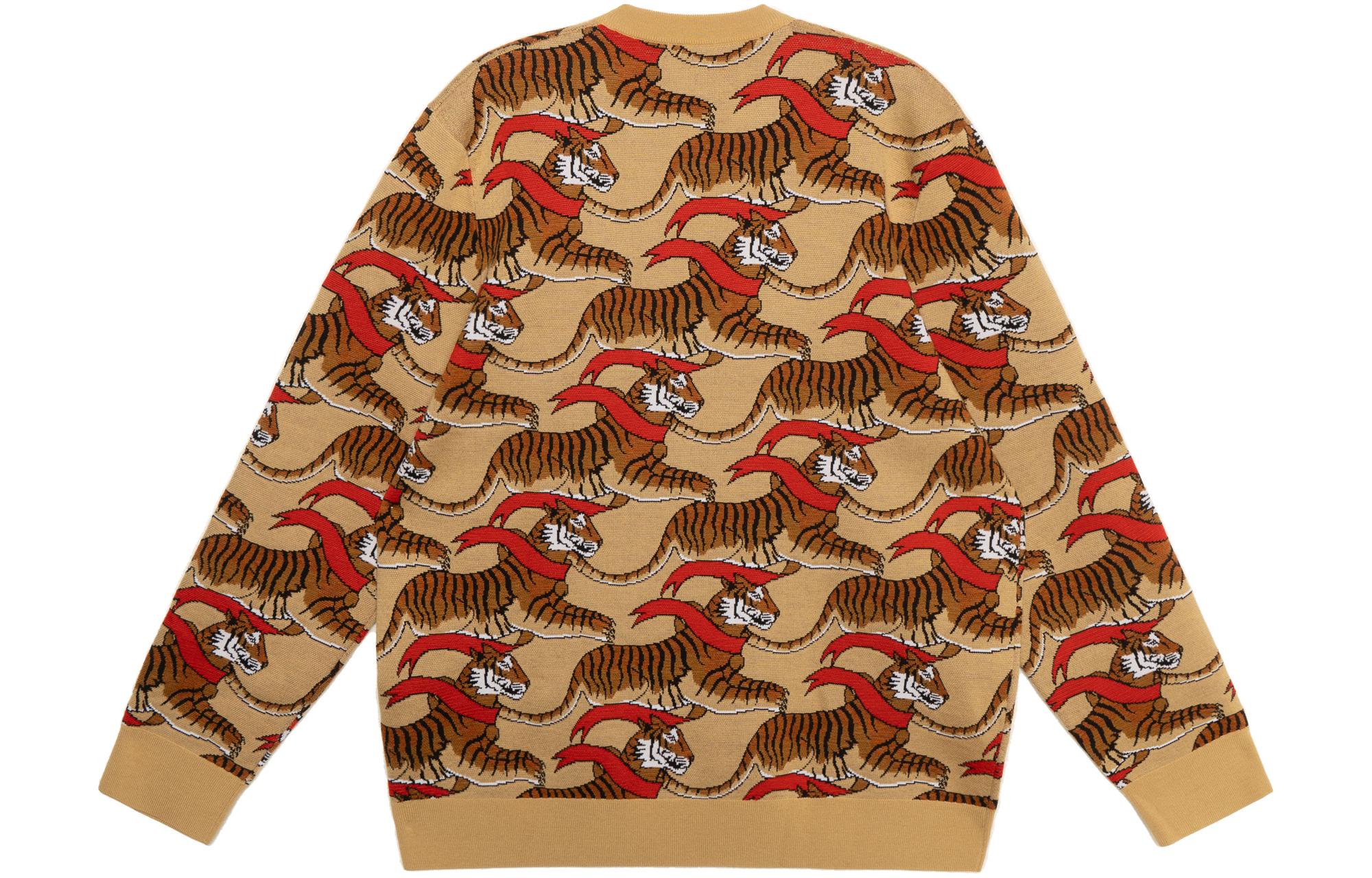 Lookbook 【虎年限定版】Burberry虎纹针织衫 蜜糖米色男装 80513141