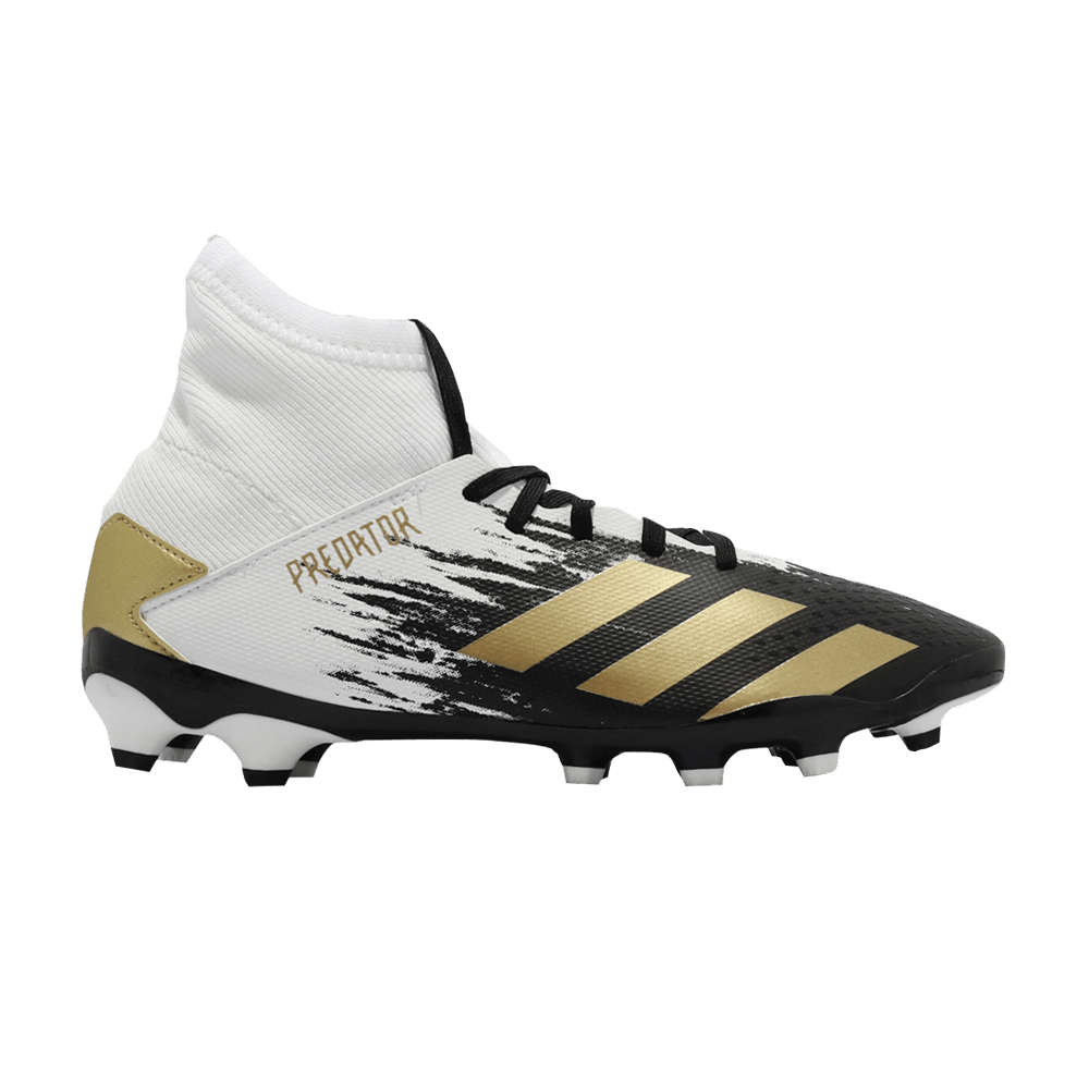 アディダス プレデター 20.3 ブラック/ゴールド スパイク　25.5 Mens Adidas Predator 20.3 FG Soccer Cleats Black White Gold