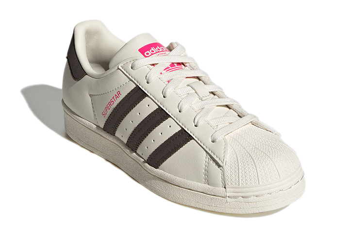 Lookbook （青少年）(小學生) adidas Superstar '粉筆白/影橄欖' GY3366