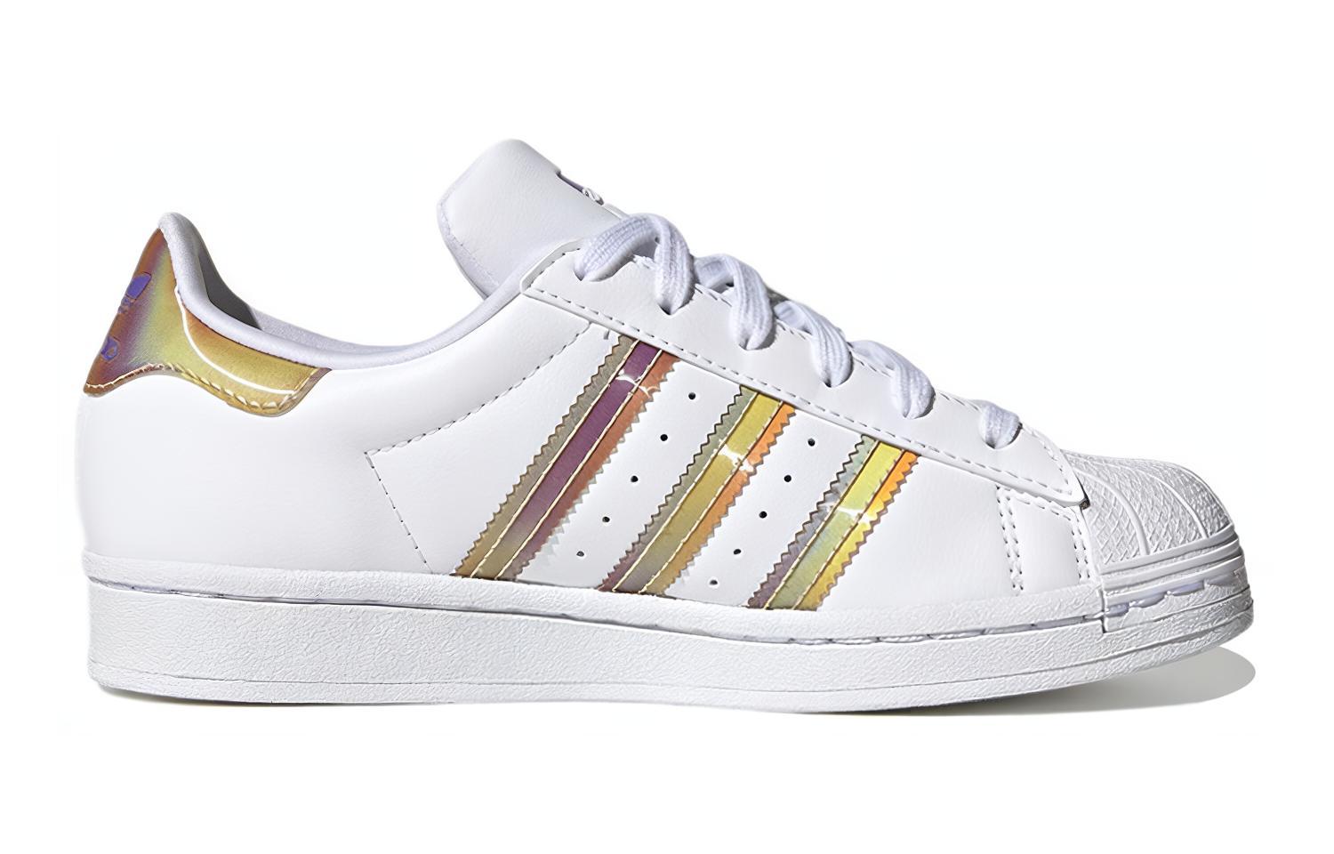 Order (JR) (Kinder) adidas Superstar J ''Iridescent - Weiß'' HQ4346