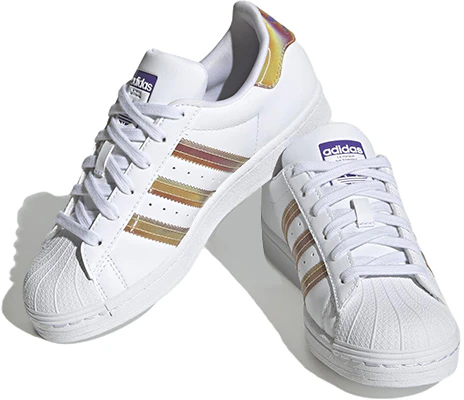 (JR) (Kinder) adidas Superstar J ''Iridescent - Weiß'' HQ4346 Lookbook (JR) (Kinder) adidas Superstar J ''Iridescent - Weiß'' HQ4346