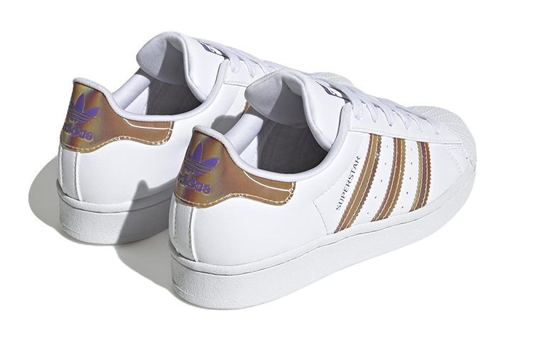 Shop (JR) (Kinder) adidas Superstar J ''Iridescent - Weiß'' HQ4346