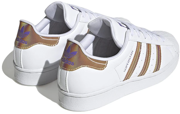 (JR) (Kinder) adidas Superstar J ''Iridescent - Weiß'' HQ4346 Shop (JR) (Kinder) adidas Superstar J ''Iridescent - Weiß'' HQ4346