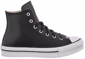 (Youth) (Grade School) Converse Chuck Taylor All Star Lift Platform Leather High 'Black Natural Ivory' A02485C (Youth) (Grade School) Converse Chuck Taylor All Star Lift Platform Leather High 'Black Natural Ivory' A02485C