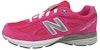 (PS) (New Balance Kanak-Kanak) New Balance 990v4 Kid 'Pink Silver' KJ990PEG