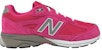 (PS) (New Balance Kanak-Kanak) New Balance 990v4 Kid 'Pink Silver' KJ990PEG