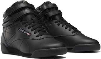 (JR) (Kanak-Kanak) Reebok Freestyle High 'Core Black' GW9515 Lookbook (JR) (Kanak-Kanak) Reebok Freestyle High 'Core Black' GW9515