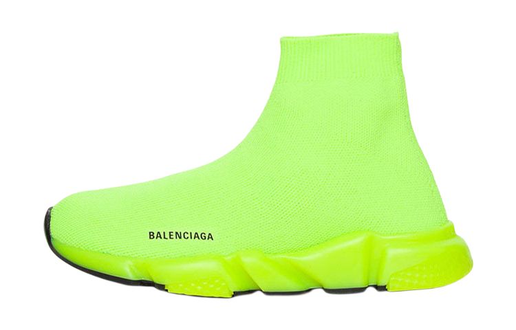 (Youth) (Pre School) Balenciaga Speed Sneaker 'Fluo Yellow' 597425-W2DBA-7771