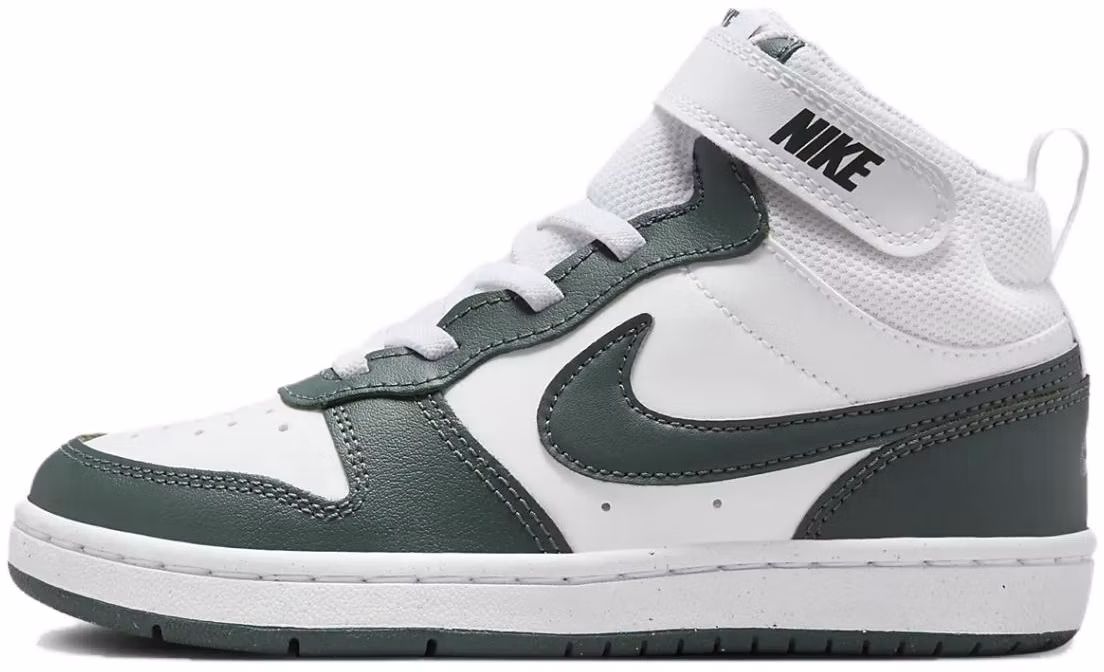 youth-pre-school-nike-court-borough-2-mid-top-sneakers-white-green-lightweight-and-comfy-cd-7783-119