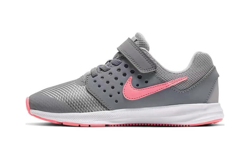 (Youth) (Pre School) Nike Downshifter 7 Running Shoes Grey/Pink Lightweight Breathable Anti-Slip 869975-003