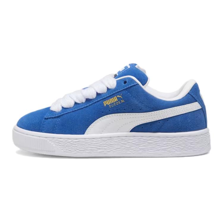 (Youth) (Pre School) Puma Suede XL Lightweight ' Skate Shoes - Durable & Comfortable - Blue. 396577-01