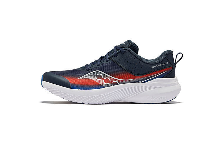 (Youth) (Pre School) Saucony Kinvara 14 Lightweight Running Shoes Deep Blue Red Low-Top SK267461