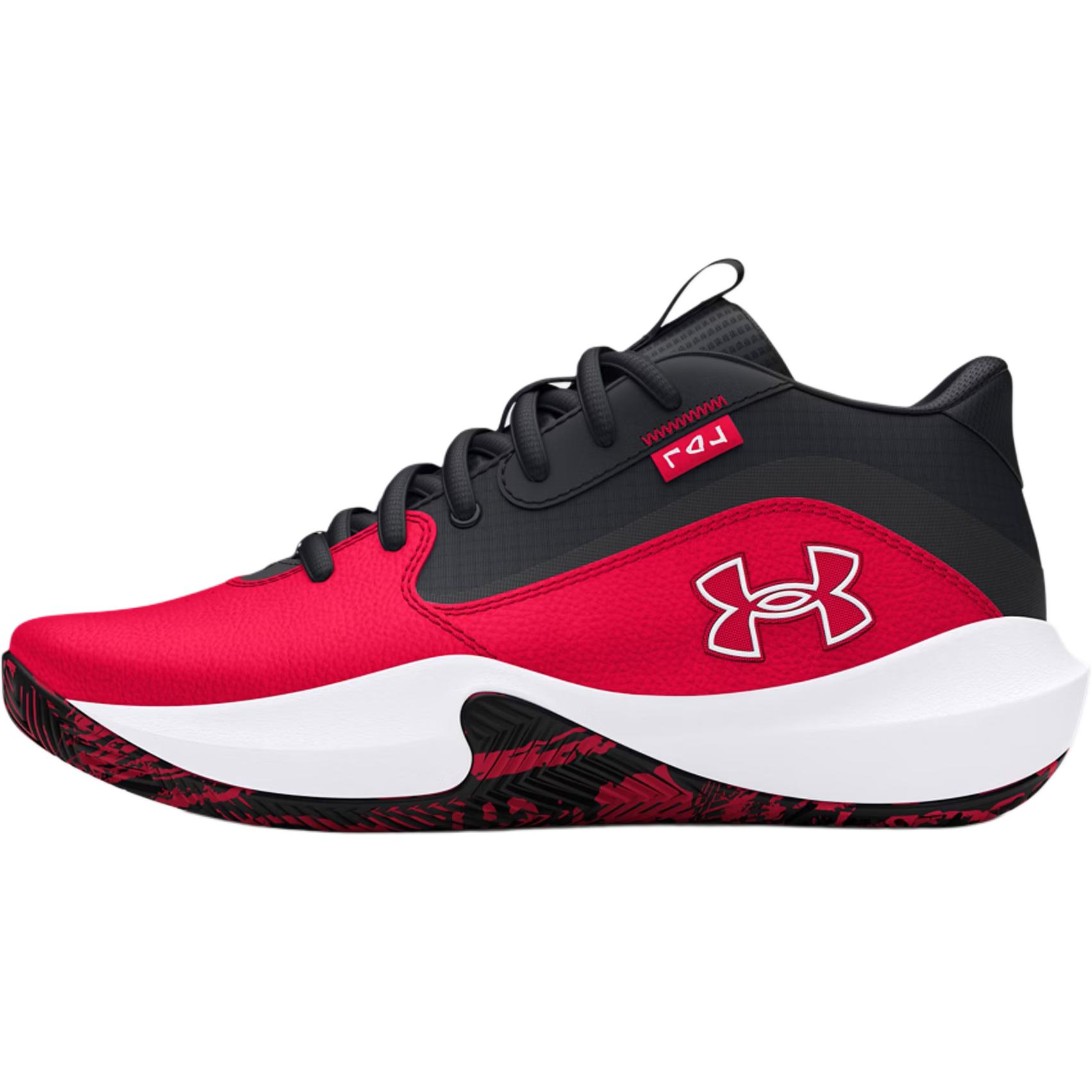 (Youth) (Pre School) Under Armour Lockdown 7 Red ' Basketball Shoes - Durable & Comfortable. 3028513-600