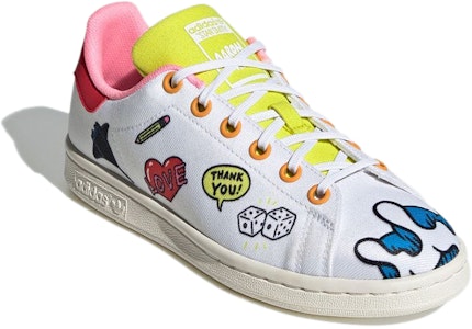 阿迪達斯 Originals StanSmith Primeblue 板鞋 女款 白黃紅 Lookbook 阿迪達斯 Originals StanSmith Primeblue 板鞋 女款 白黃紅