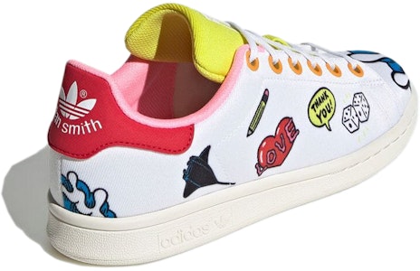 阿迪達斯 Originals StanSmith Primeblue 板鞋 女款 白黃紅 Shop 阿迪達斯 Originals StanSmith Primeblue 板鞋 女款 白黃紅