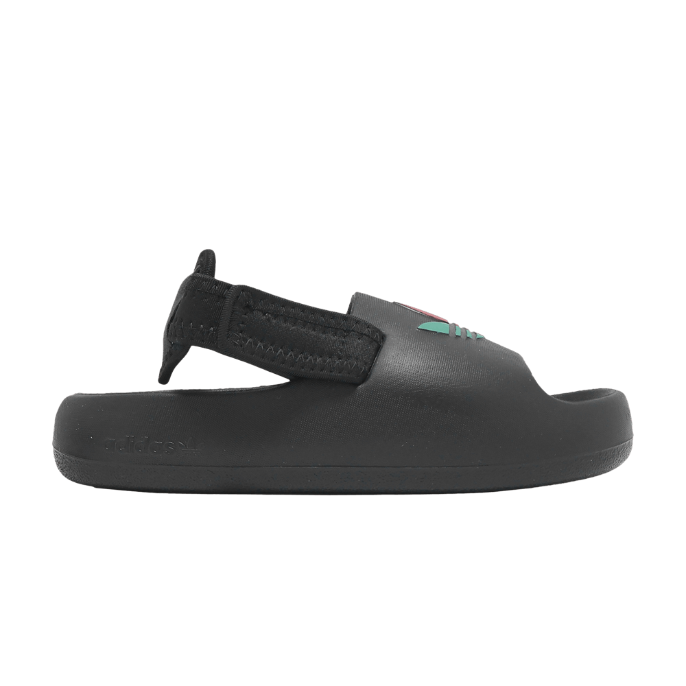 (Youth) adidas adiFOM Adilette Slide C 'Black Scarlet Green' JP5526