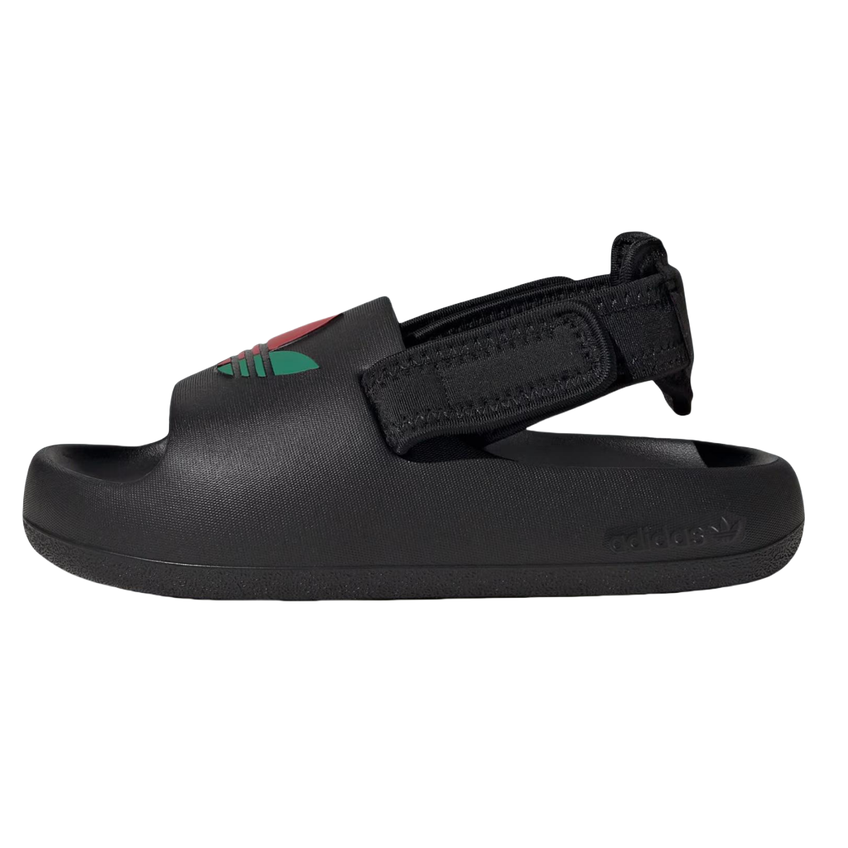 (Youth) adidas adiFOM Adilette Slide C 'Black Scarlet Green' JP5526