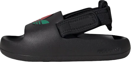 (Youth) adidas adiFOM Adilette Slide C 'Black Scarlet Green' JP5526 (Youth) adidas adiFOM Adilette Slide C 'Black Scarlet Green' JP5526