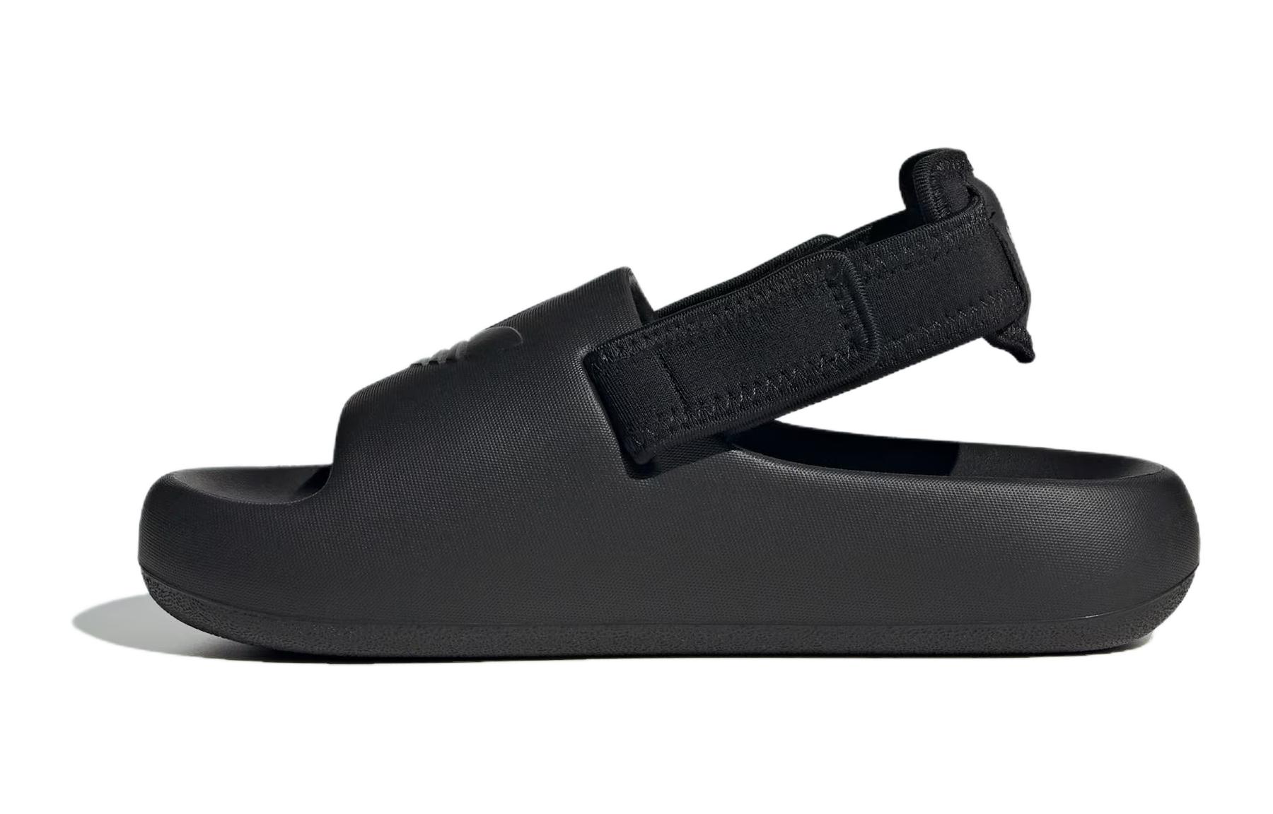 (Youth) adidas adiFOM Adilette Slide J 'Triple Black' IG8166