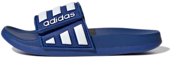 (Youth) adidas Adilette Comfort Adjustable K 'Blue White' GZ5329 (Youth) adidas Adilette Comfort Adjustable K 'Blue White' GZ5329