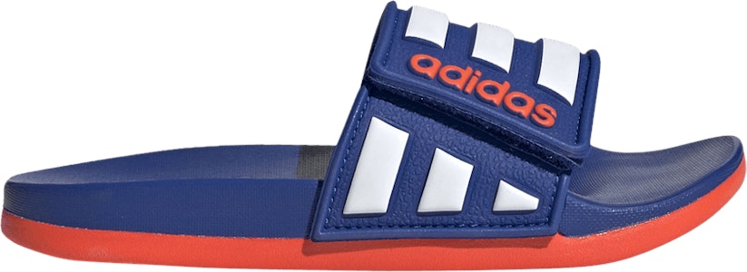 (Youth) adidas Adilette Comfort Adjustable Slide J 'Team Royal Solar Red' EG1351 Buy (Youth) adidas Adilette Comfort Adjustable Slide J 'Team Royal Solar Red' EG1351