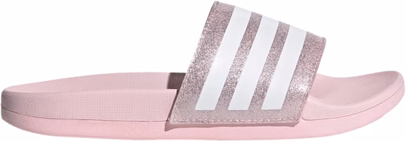 (Youth) adidas Adilette Comfort Slide J 'Clear Pink Glitter' FY8834 (Youth) adidas Adilette Comfort Slide J 'Clear Pink Glitter' FY8834