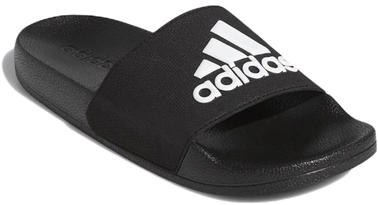 (Youth) adidas Adilette Shower J 'Black White' G27627 Lookbook (Youth) adidas Adilette Shower J 'Black White' G27627