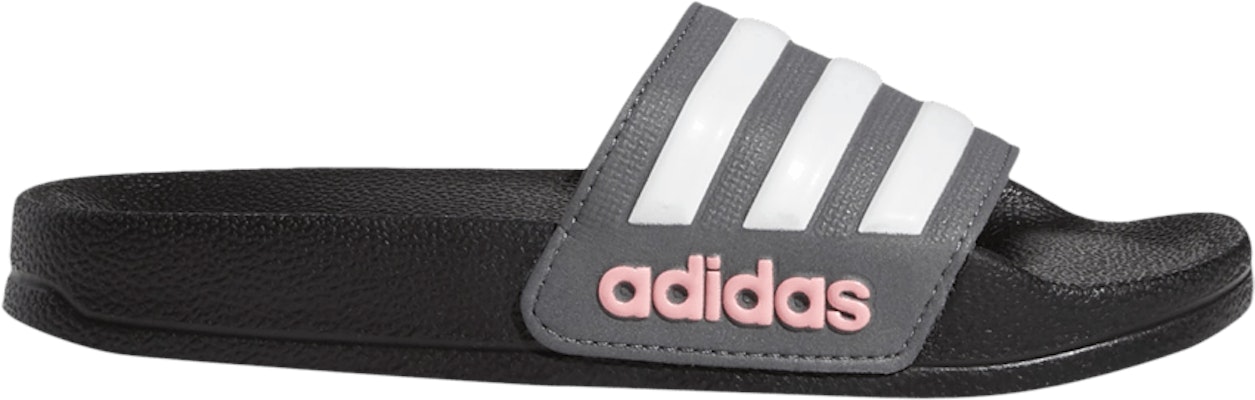 (Youth) adidas Adilette Shower Slide J 'Black Grey' FY8841 Buy (Youth) adidas Adilette Shower Slide J 'Black Grey' FY8841