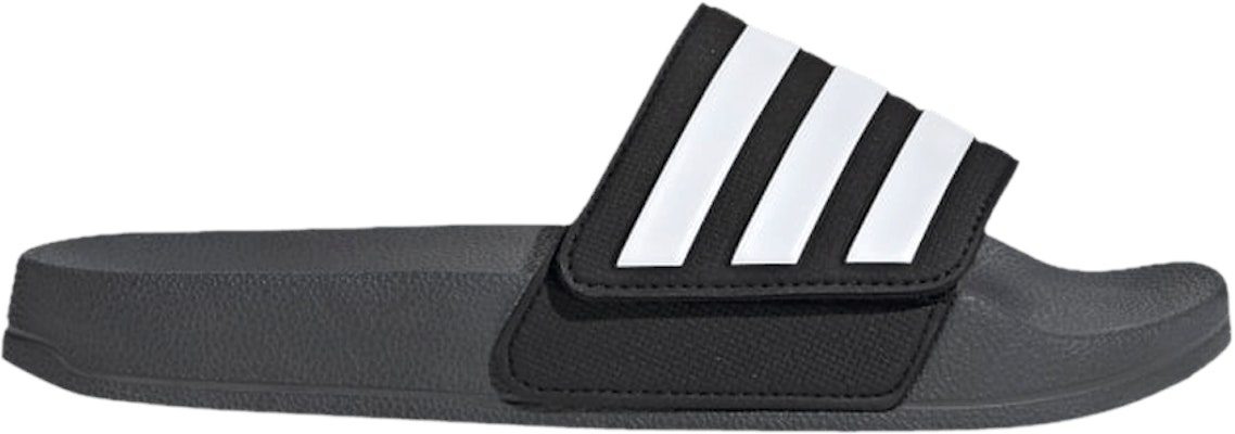(Youth) adidas Adilette Shower Slides J 'Grey Core Black' EG1353 Buy (Youth) adidas Adilette Shower Slides J 'Grey Core Black' EG1353