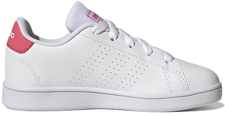 (Youth) adidas Advantage Lifestyle Court Lace Shoes 'White Pink' GY6996 Order (Youth) adidas Advantage Lifestyle Court Lace Shoes 'White Pink' GY6996