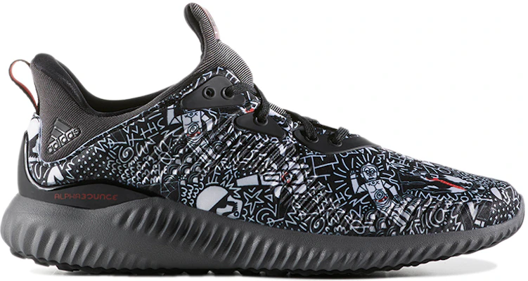 adidas Alphabounce Starwars J 'Hitam Kelabu' BW1117 Order adidas Alphabounce Starwars J 'Hitam Kelabu' BW1117