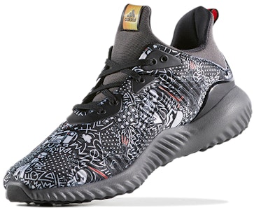 adidas Alphabounce Starwars J 'Hitam Abu-Abu' BW1117 Lookbook adidas Alphabounce Starwars J 'Hitam Abu-Abu' BW1117