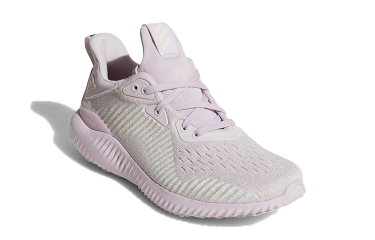 Lookbook 大童 adidas Alphabounce Em J 透氣舒適 低幫跑步鞋 粉