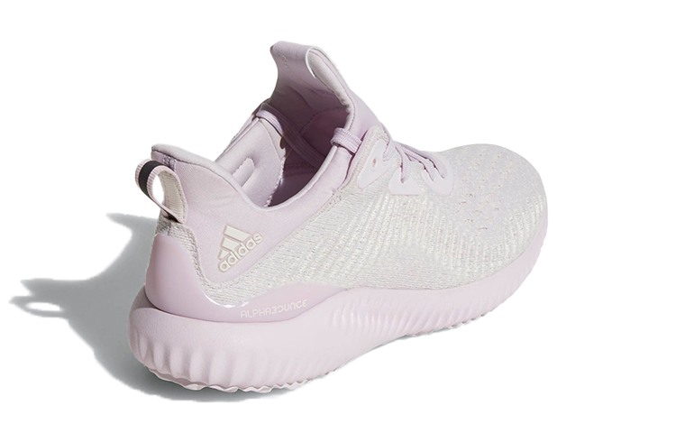 Shop 大童 adidas Alphabounce Em J 透氣舒適 低幫跑步鞋 粉