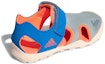 Shop (Youth) adidas Captaintoey K Cozy Breathable Gray Blue Sandals 'Gray Blue' GY5088