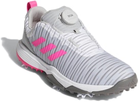 兒童 adidas Codechaos Boa Golf K 耐磨防滑 低筒高爾夫球鞋 灰粉色 Lookbook 兒童 adidas Codechaos Boa Golf K 耐磨防滑 低筒高爾夫球鞋 灰粉色