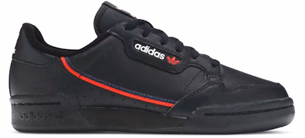 (Youth) adidas Continental 80 J 'Black Scarlet' F99786 (Youth) adidas Continental 80 J 'Black Scarlet' F99786