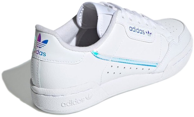 (JR) 阿迪达斯Continental 80 J '白色虹彩' EE6471 Shop (JR) 阿迪达斯Continental 80 J '白色虹彩' EE6471