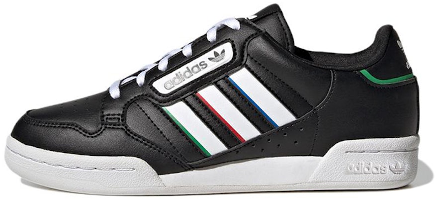 (JR) adidas Continental 80 Stripes J 'Hitam Putih Merah Vivid' GW6643 Buy (JR) adidas Continental 80 Stripes J 'Hitam Putih Merah Vivid' GW6643