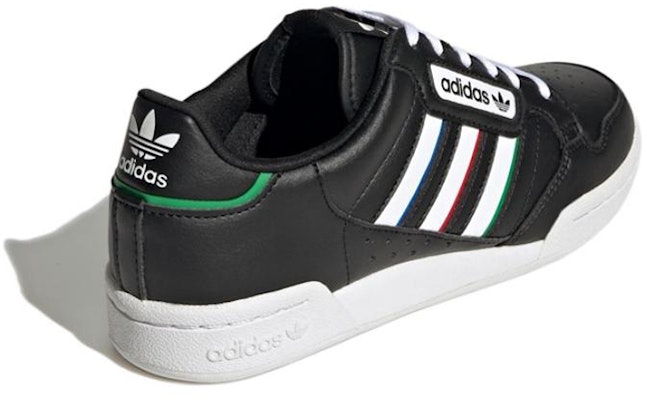 (JR) adidas Continental 80 Stripes J 'Hitam Putih Merah Vivid' GW6643 Shop (JR) adidas Continental 80 Stripes J 'Hitam Putih Merah Vivid' GW6643