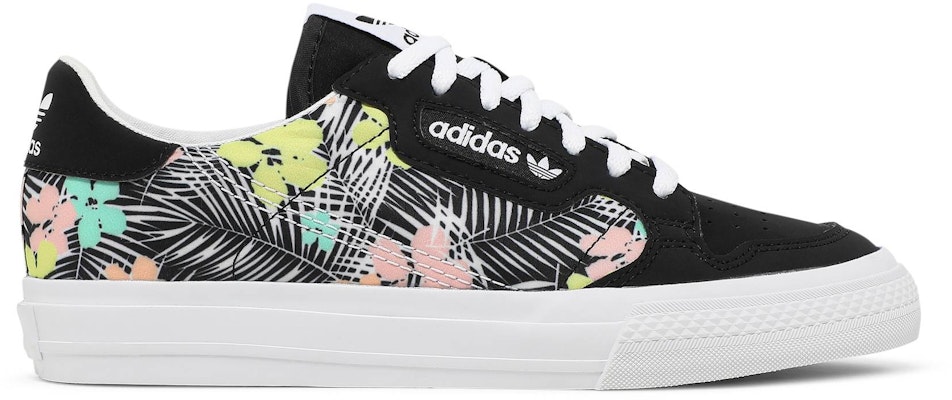 (Youth) adidas Continental Vulc J 'Black Floral' EG9284 Buy (Youth) adidas Continental Vulc J 'Black Floral' EG9284