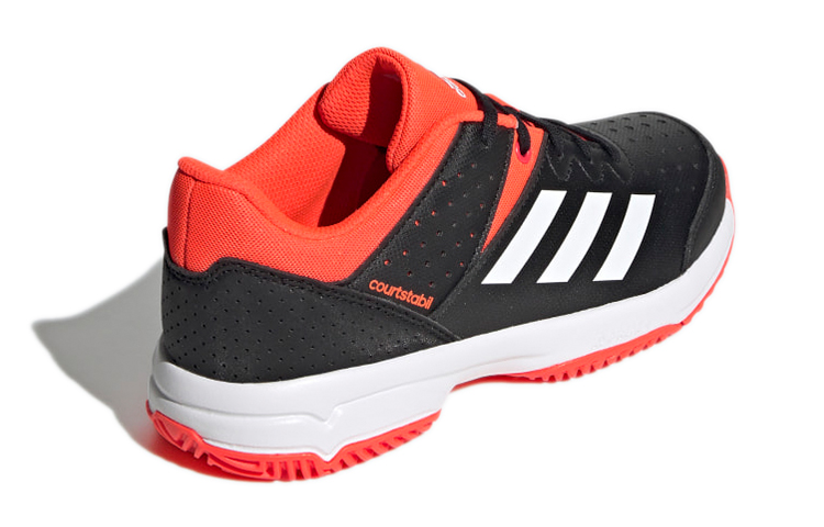 (Youth) adidas Court Stabil 'Black Orange' 圖 4