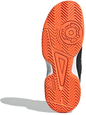 (JR) adidas Court Stabil ''Nero Bianco Arancione'' F99912 Details for (JR) adidas Court Stabil ''Nero Bianco Arancione'' F99912