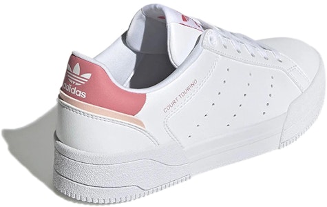 (青少年)adidas Court Tourino J '白色薄玫瑰' H00765 Shop (青少年)adidas Court Tourino J '白色薄玫瑰' H00765