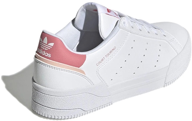(Youth) adidas Court Tourino J 'White Hazy Rose' H00765 Shop (Youth) adidas Court Tourino J 'White Hazy Rose' H00765