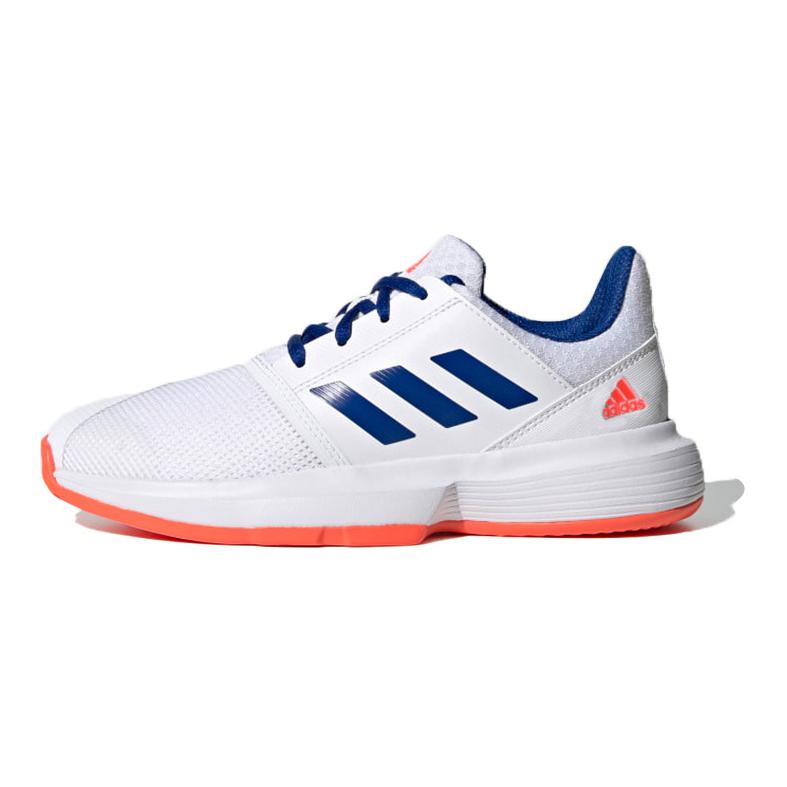(Youth) adidas Courtjam 'Junior White Blue' FV4123