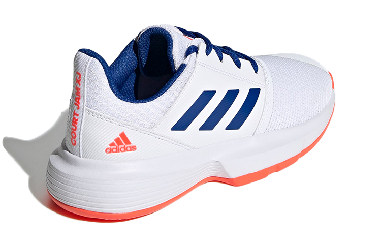 Shop (JR) adidas Courtjam ''Junior Blanc Bleu'' FV4123