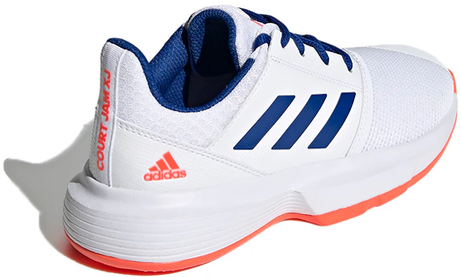 (JR) adidas Courtjam ''Junior Blanc Bleu'' FV4123 Shop (JR) adidas Courtjam ''Junior Blanc Bleu'' FV4123