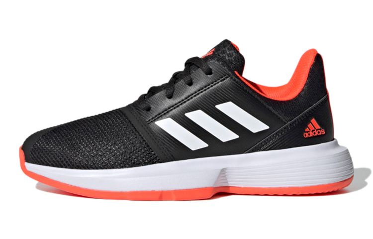 (Youth) adidas CourtJam J 'Black Solar Red' H67972